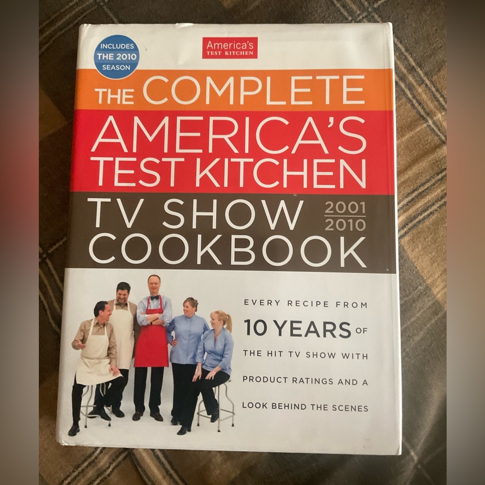 Collectors Hardcover The America’s Test Kitchen 2001 - 2010 TV Show Cookbook